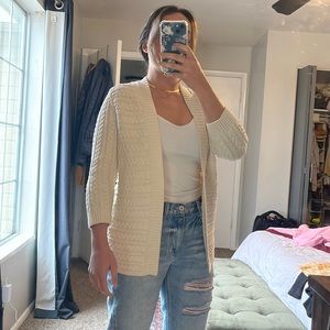 Talbots XS Braided Cardigan